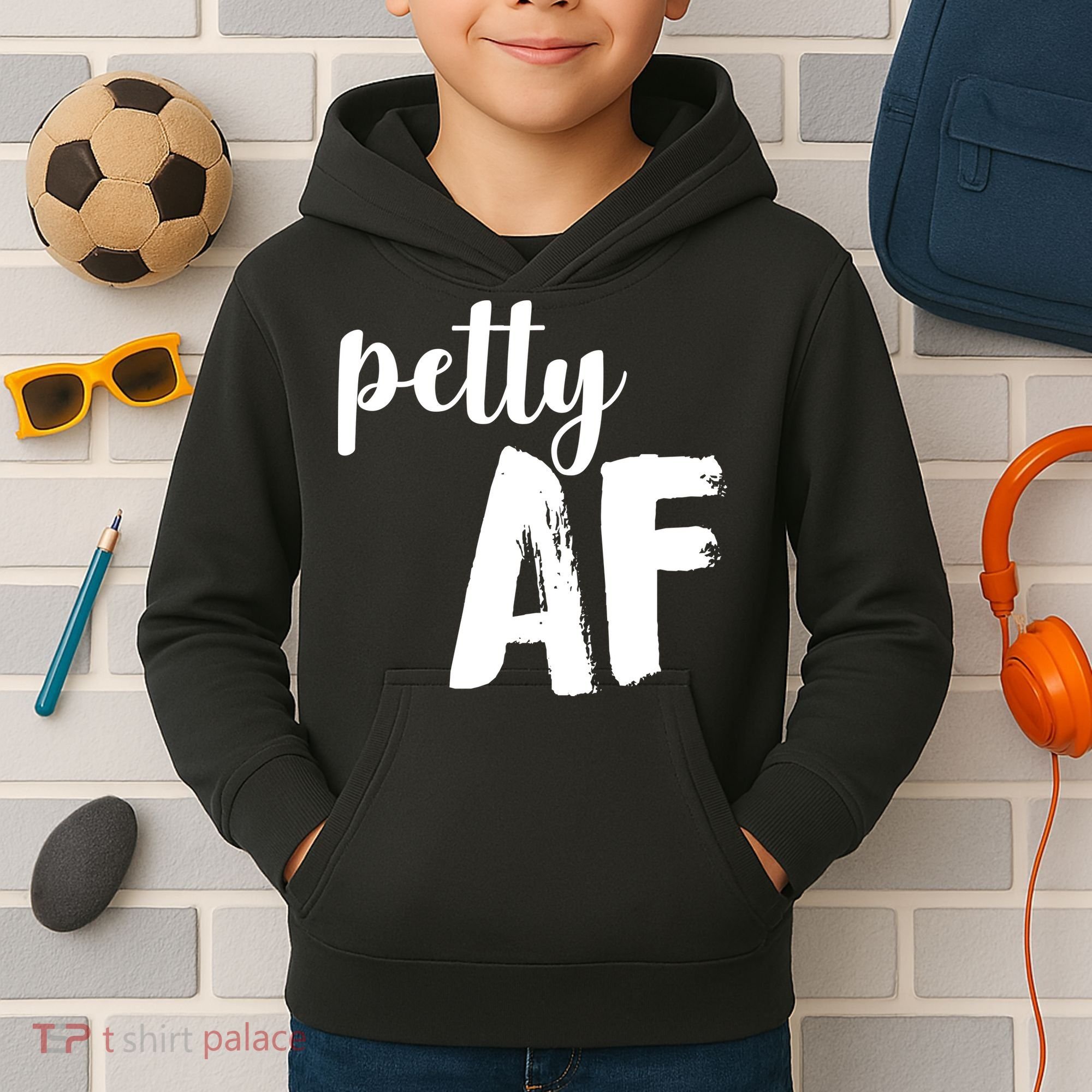 Petty AF  Kids Hoodie