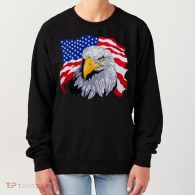 Patriotic Eagle USA American Flag Women's Sweatshirt