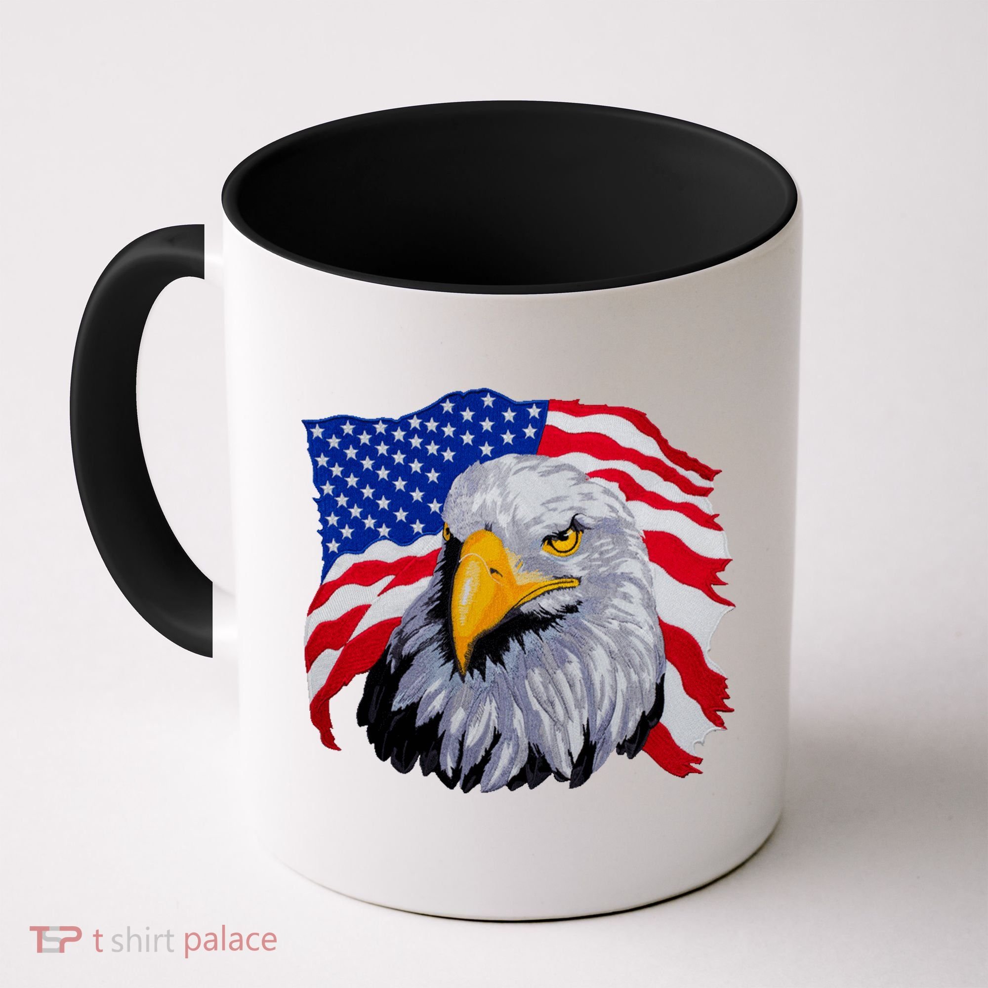 Patriotic Eagle USA American Flag Coffee Mug