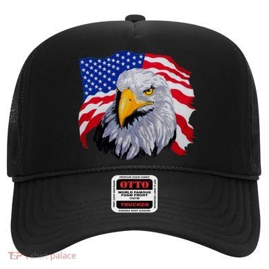 Patriotic Eagle USA American Flag Hat