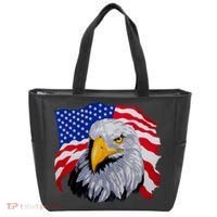 Patriotic Eagle USA American Flag Tote Bag thumb 0