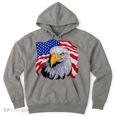 Patriotic Eagle USA American Flag Hoodie