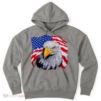 Patriotic Eagle USA American Flag Hoodie thumb 0