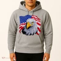 Patriotic Eagle USA American Flag Hoodie thumb 2