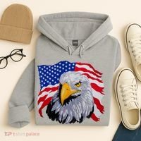 Patriotic Eagle USA American Flag Hoodie thumb 4