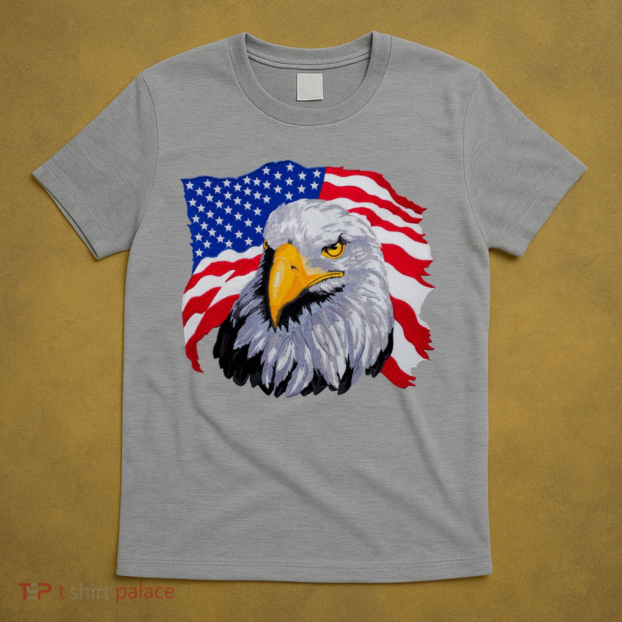 Patriotic Eagle USA American Flag T-Shirt