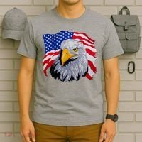 Patriotic Eagle USA American Flag T-Shirt thumb 6