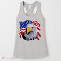 Patriotic Eagle USA American Flag Women's Tank Top thumb 0