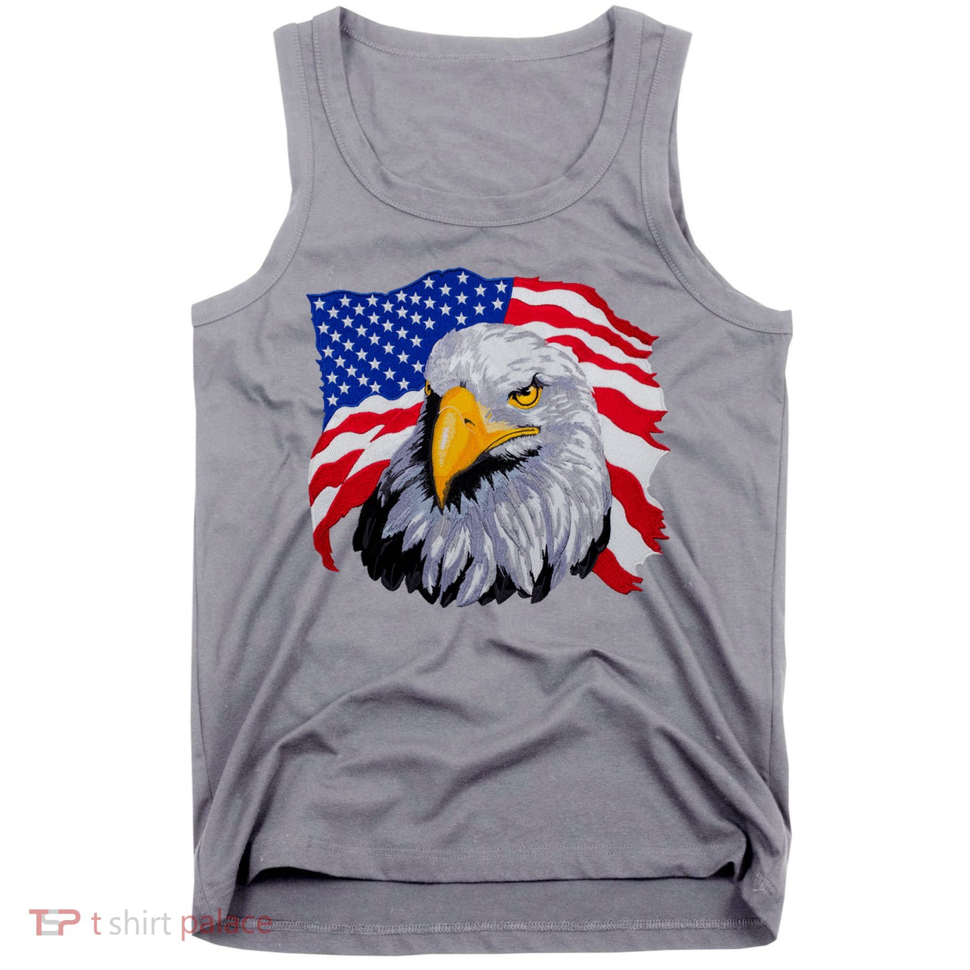 Patriotic Eagle USA American Flag Tank Top