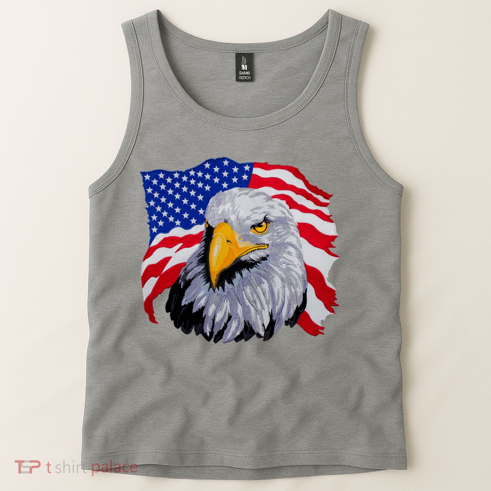 Patriotic Eagle USA American Flag Tank Top