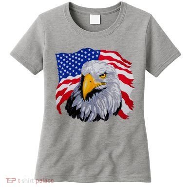 Patriotic Eagle USA American Flag Women's T-Shirt