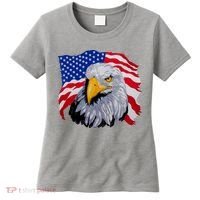 Patriotic Eagle USA American Flag Women's T-Shirt thumb 0
