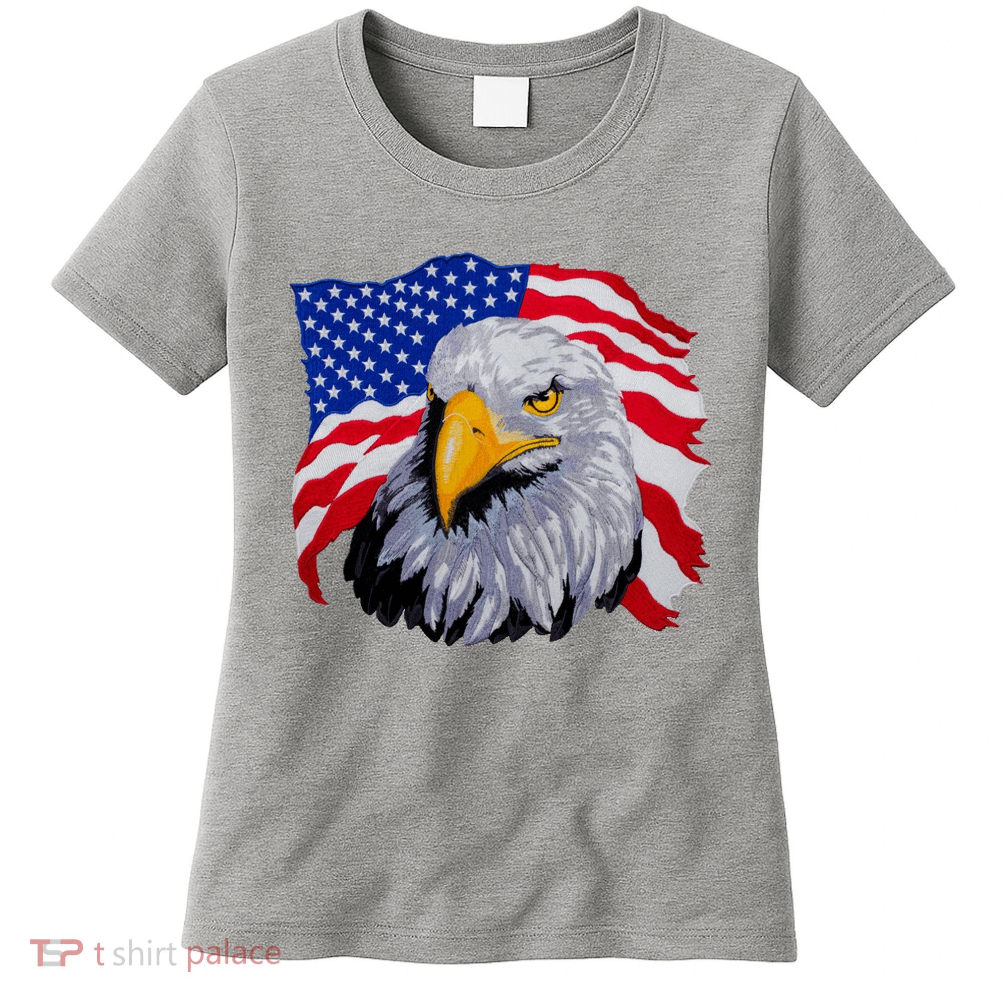 Patriotic Eagle USA American Flag Women's T-Shirt