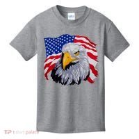 Patriotic Eagle USA American Flag Kids T-Shirt thumb 0