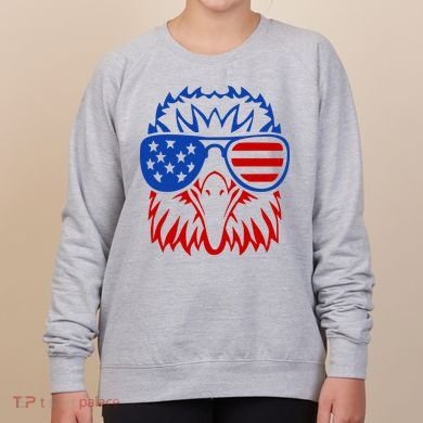 Patriotic Eagle USA American Flag Women's Sweatshirt