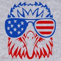 Patriotic Eagle USA American Flag Women's Sweatshirt thumb 2