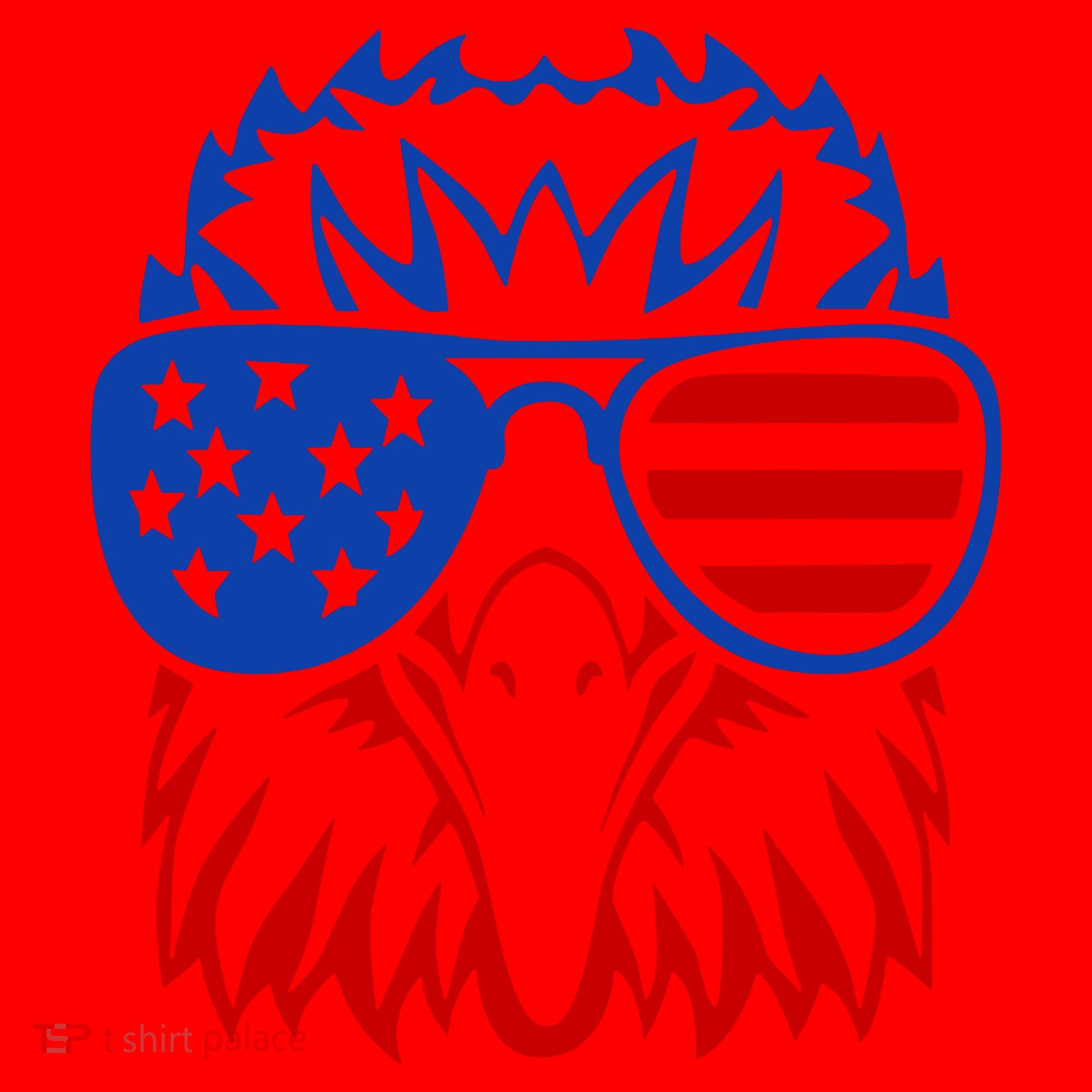 Patriotic Eagle USA American Flag Santa Hat