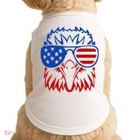 Patriotic Eagle USA American Flag Doggie Tank thumb 0