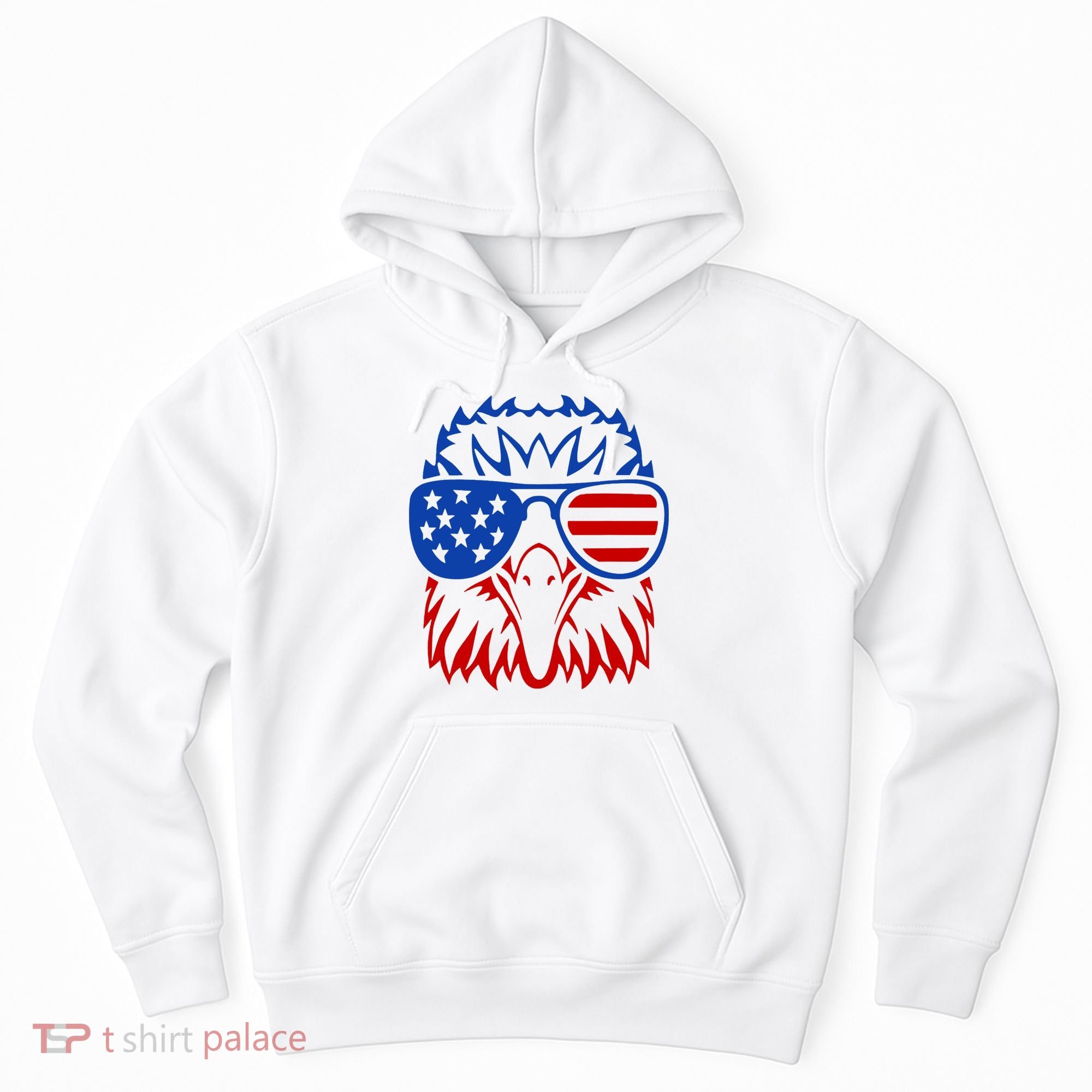 Patriotic Eagle USA American Flag Hoodie