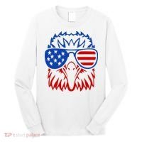 Patriotic Eagle USA American Flag Long Sleeve Shirt thumb 0
