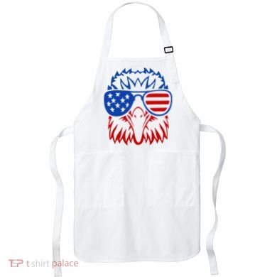 Patriotic Eagle USA American Flag Apron