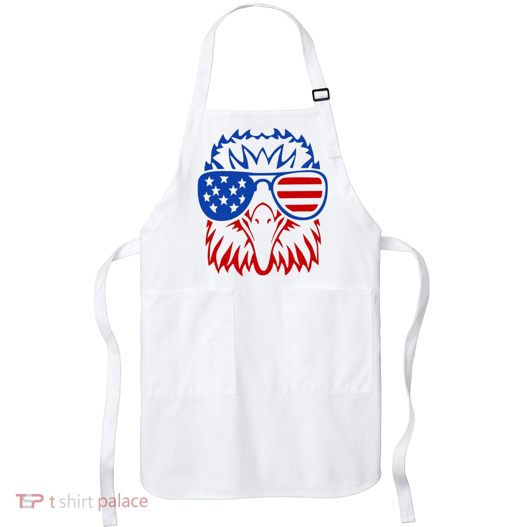 Patriotic Eagle USA American Flag Apron
