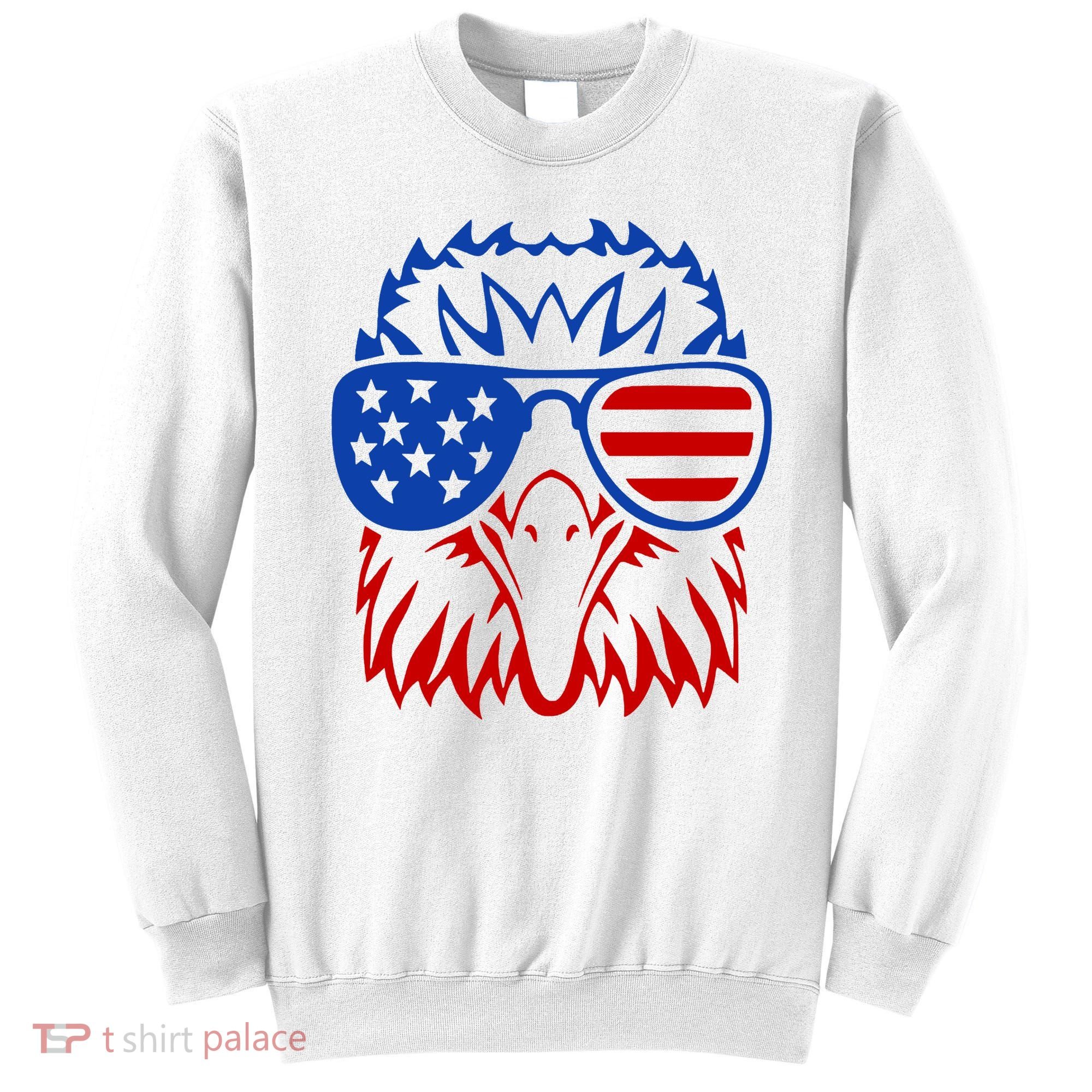 Patriotic Eagle USA American Flag Sweatshirt