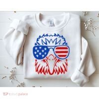 Patriotic Eagle USA American Flag Sweatshirt thumb 2