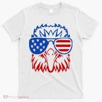 Patriotic Eagle USA American Flag T-Shirt thumb 0