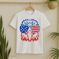 Patriotic Eagle USA American Flag T-Shirt thumb 2