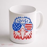 Patriotic Eagle USA American Flag Coffee Mug thumb 1