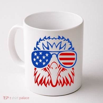 Patriotic Eagle USA American Flag Coffee Mug