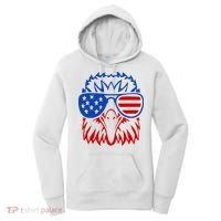 Patriotic Eagle USA American Flag Women's Hoodie thumb 0