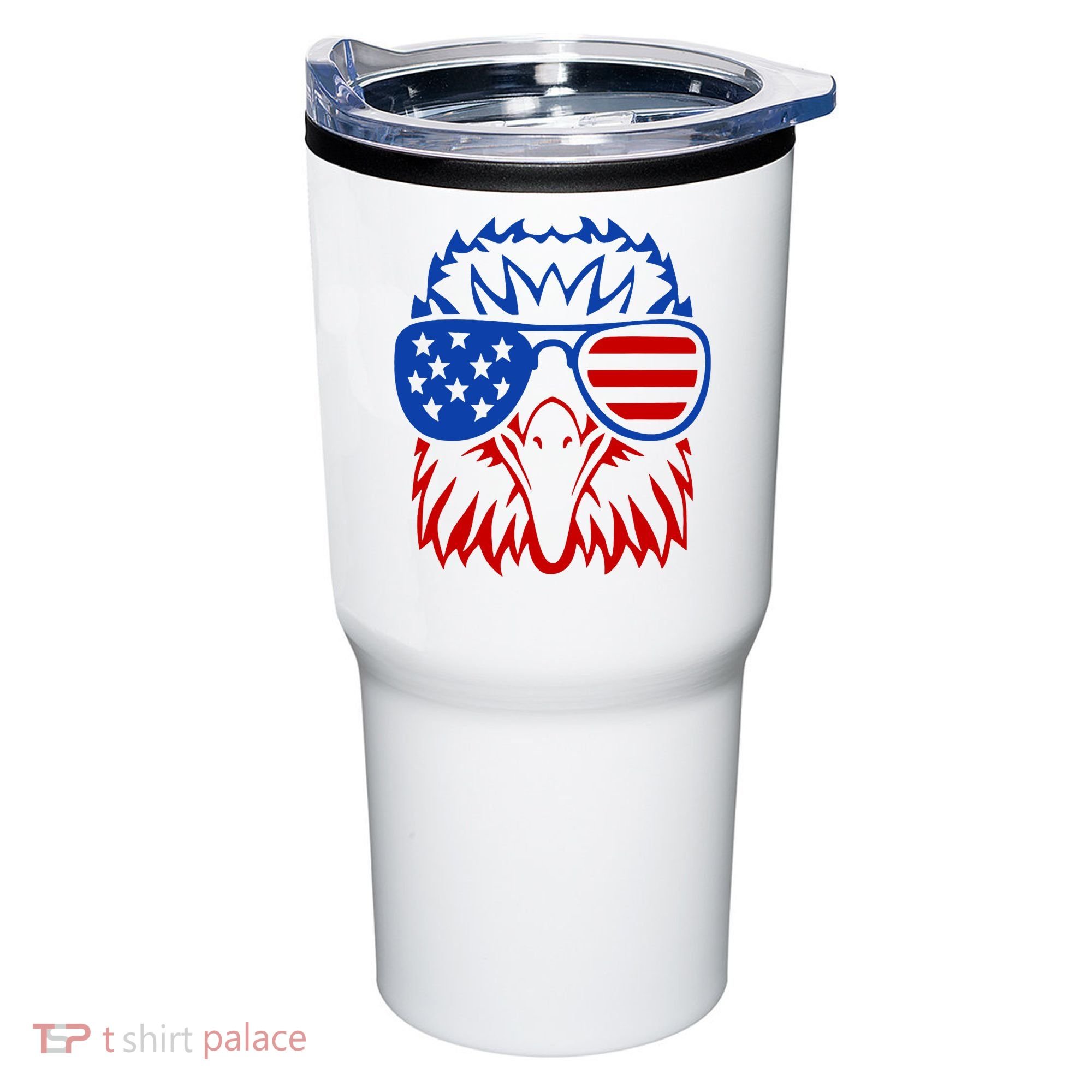 Patriotic Eagle USA American Flag Tumbler
