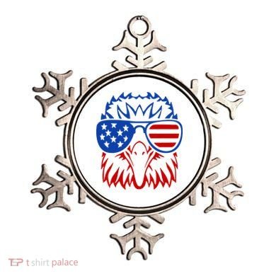 Patriotic Eagle USA American Flag Ornament