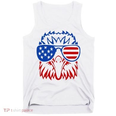 Patriotic Eagle USA American Flag Tank Top