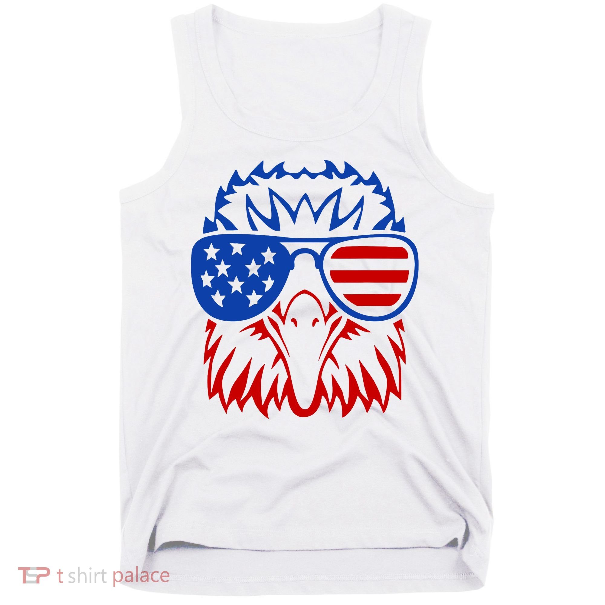 Patriotic Eagle USA American Flag Tank Top