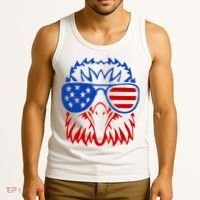 Patriotic Eagle USA American Flag Tank Top thumb 3