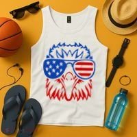 Patriotic Eagle USA American Flag Tank Top thumb 4