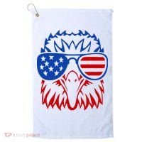 Patriotic Eagle USA American Flag Golf Towel thumb 0