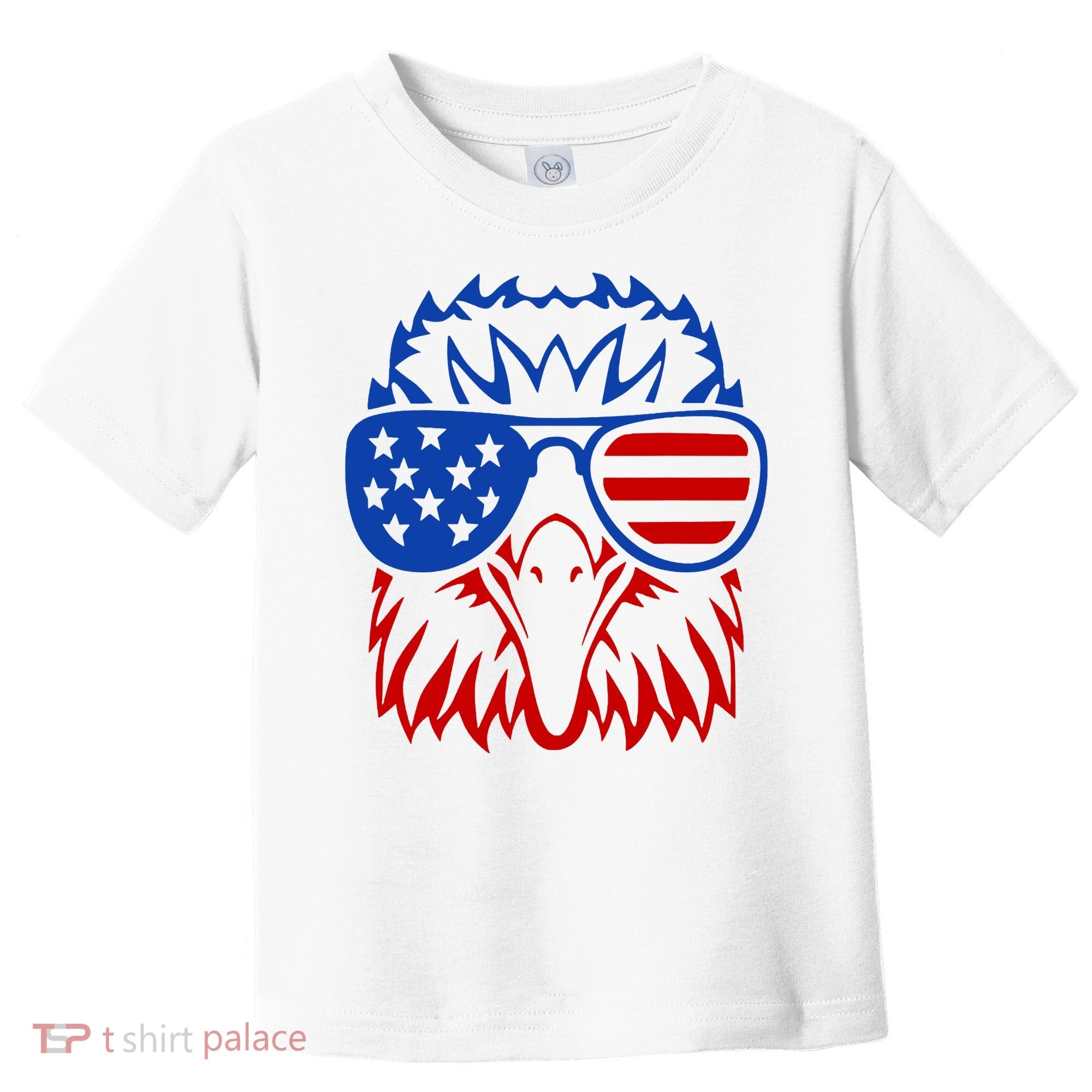 Patriotic Eagle USA American Flag Toddler T-Shirt