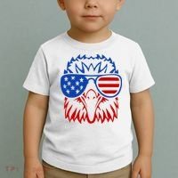 Patriotic Eagle USA American Flag Toddler T-Shirt thumb 2
