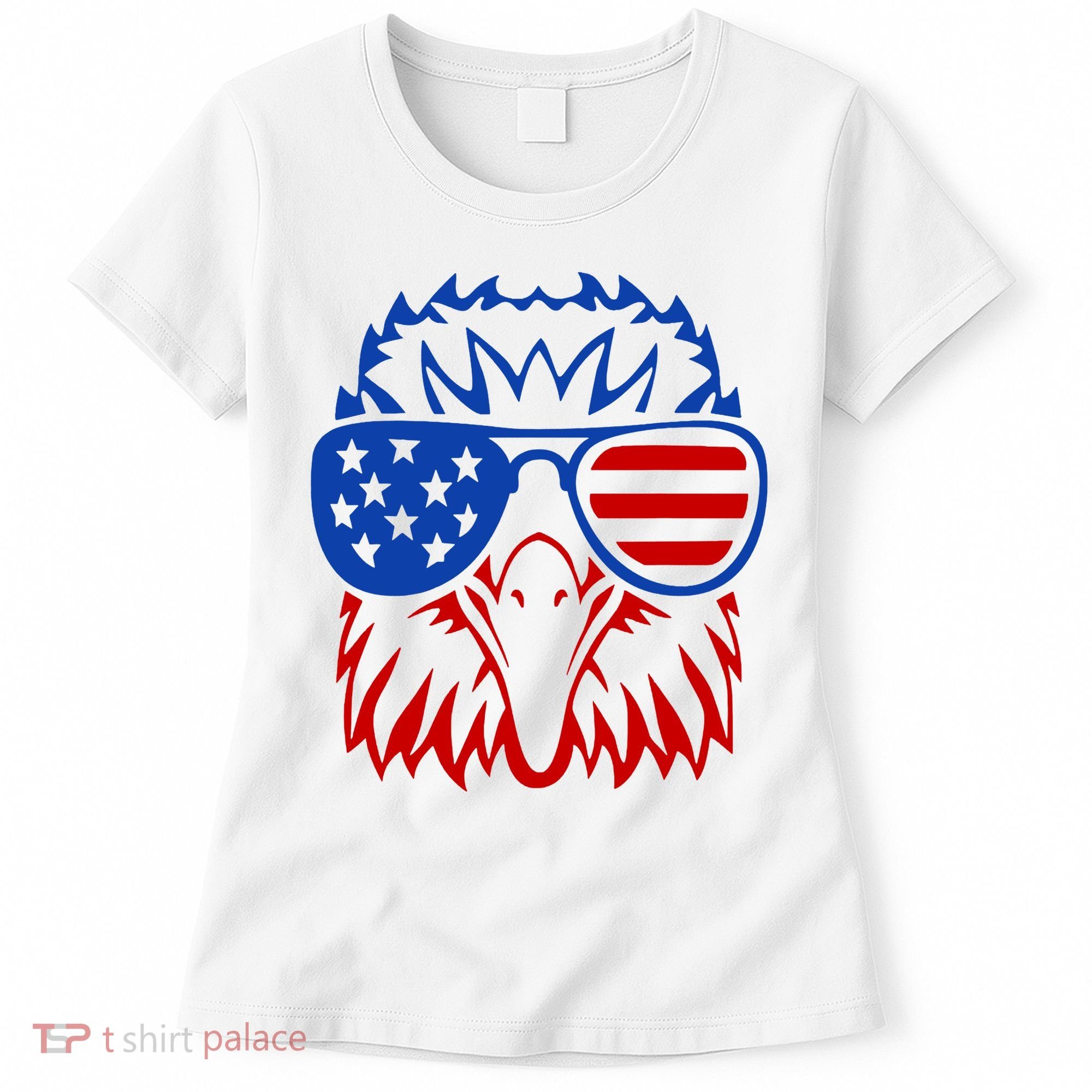 Patriotic Eagle USA American Flag Women's T-Shirt