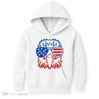 Patriotic Eagle USA American Flag Kids Hoodie thumb 0