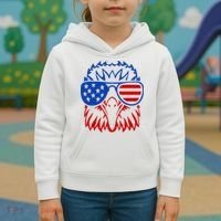 Patriotic Eagle USA American Flag Kids Hoodie thumb 3