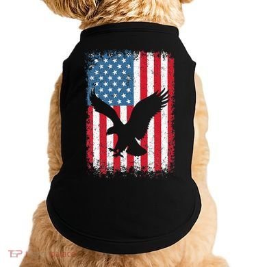 Patriotic Eagle Usa American Flag Doggie Tank