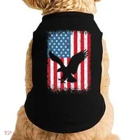 Patriotic Eagle Usa American Flag Doggie Tank thumb 0