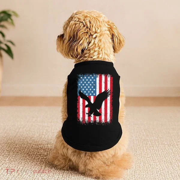 Patriotic Eagle Usa American Flag Doggie Tank