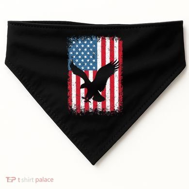 Patriotic Eagle Usa American Flag USA-Made Doggie Bandana