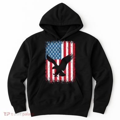 Patriotic Eagle Usa American Flag Hoodie